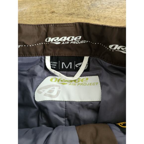 Orage Air Project Ski Snowboard Pants Women's M Zip Pockets Brown EUC - Picture 13 of 13